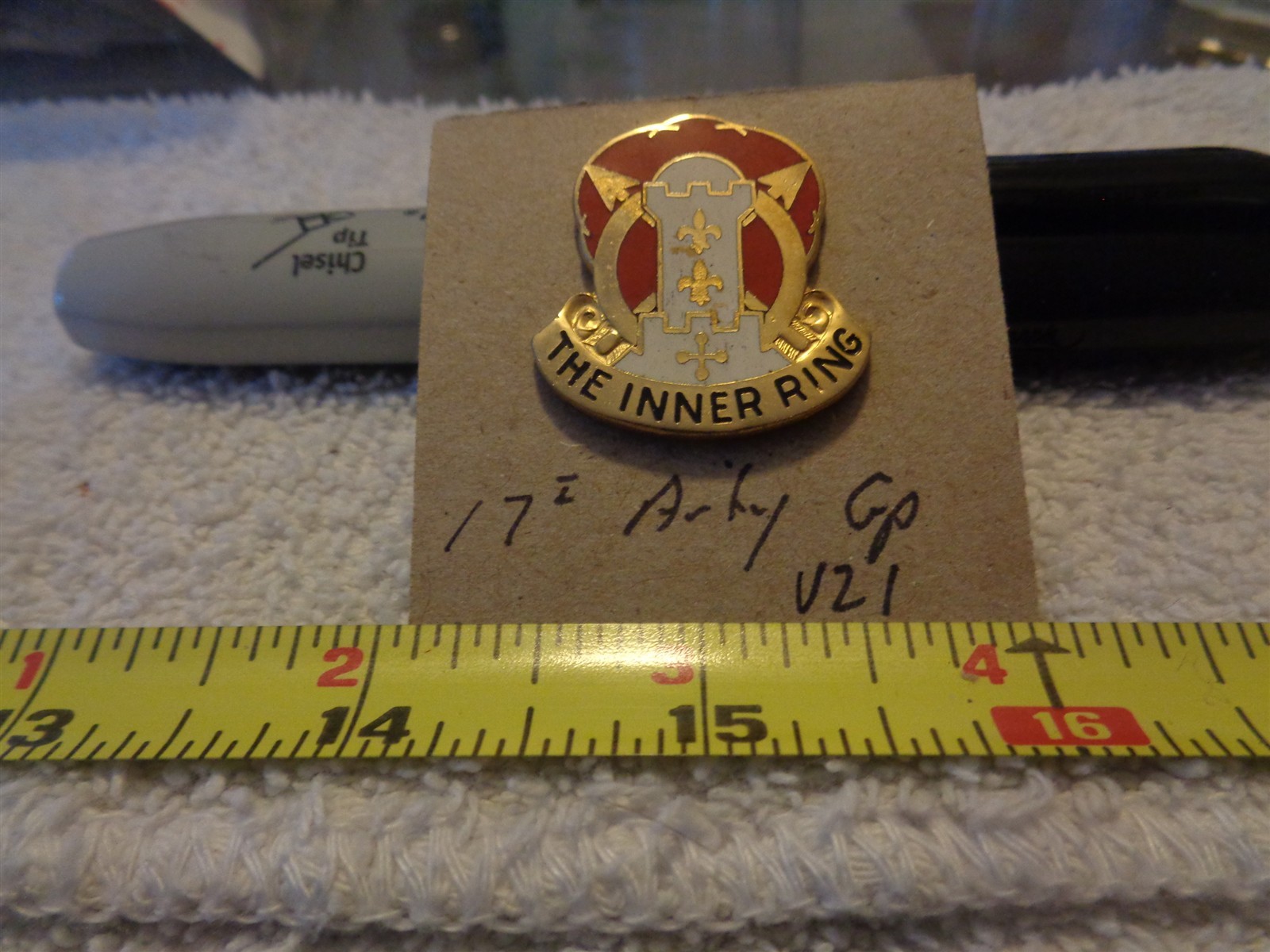 17th Artillery Group V21 Unit Crest, DI, DUI (DRAW#R10)