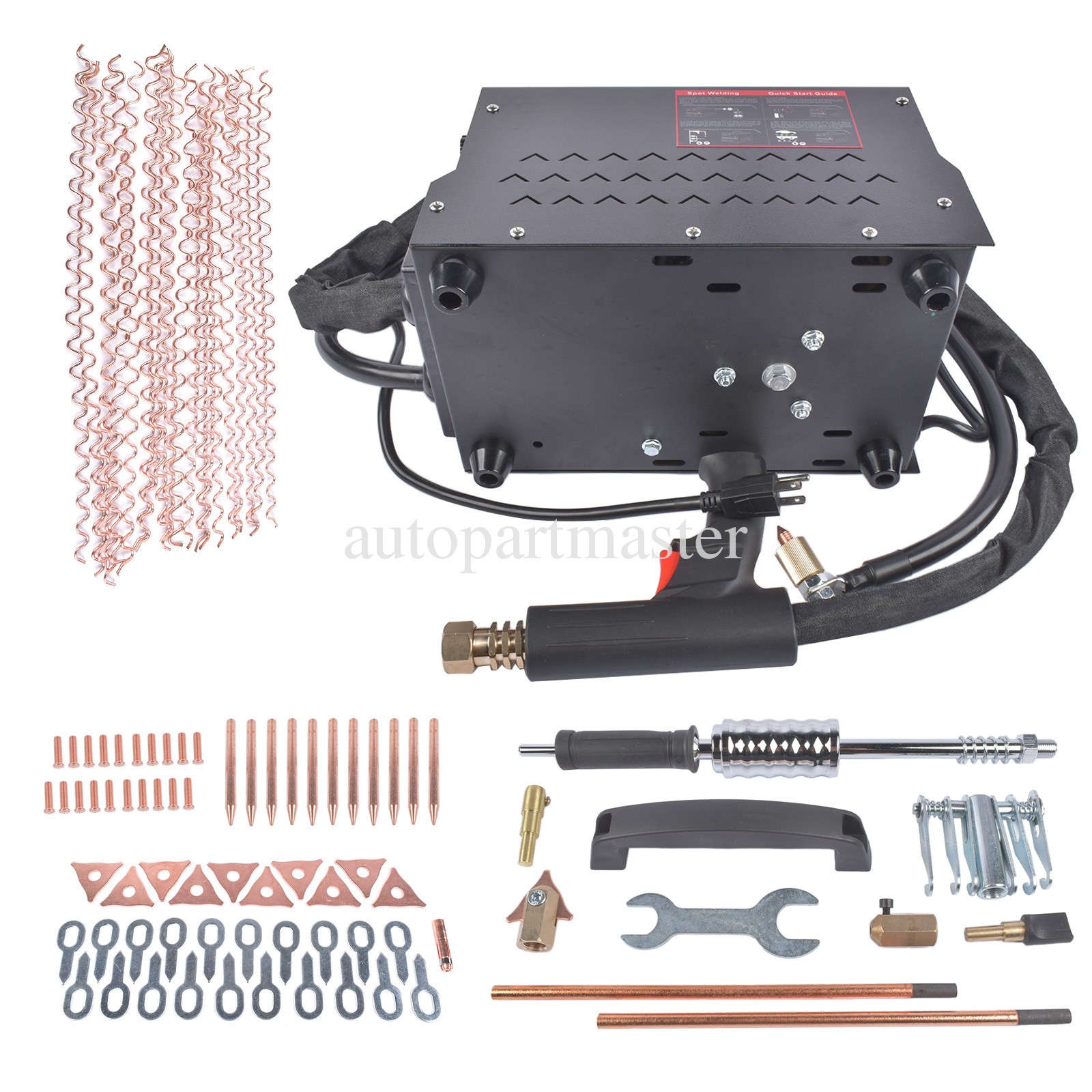 Dent Puller Stud Welder Dent Repair Kit Car Body Dent Remover Tool 3800A 3500W