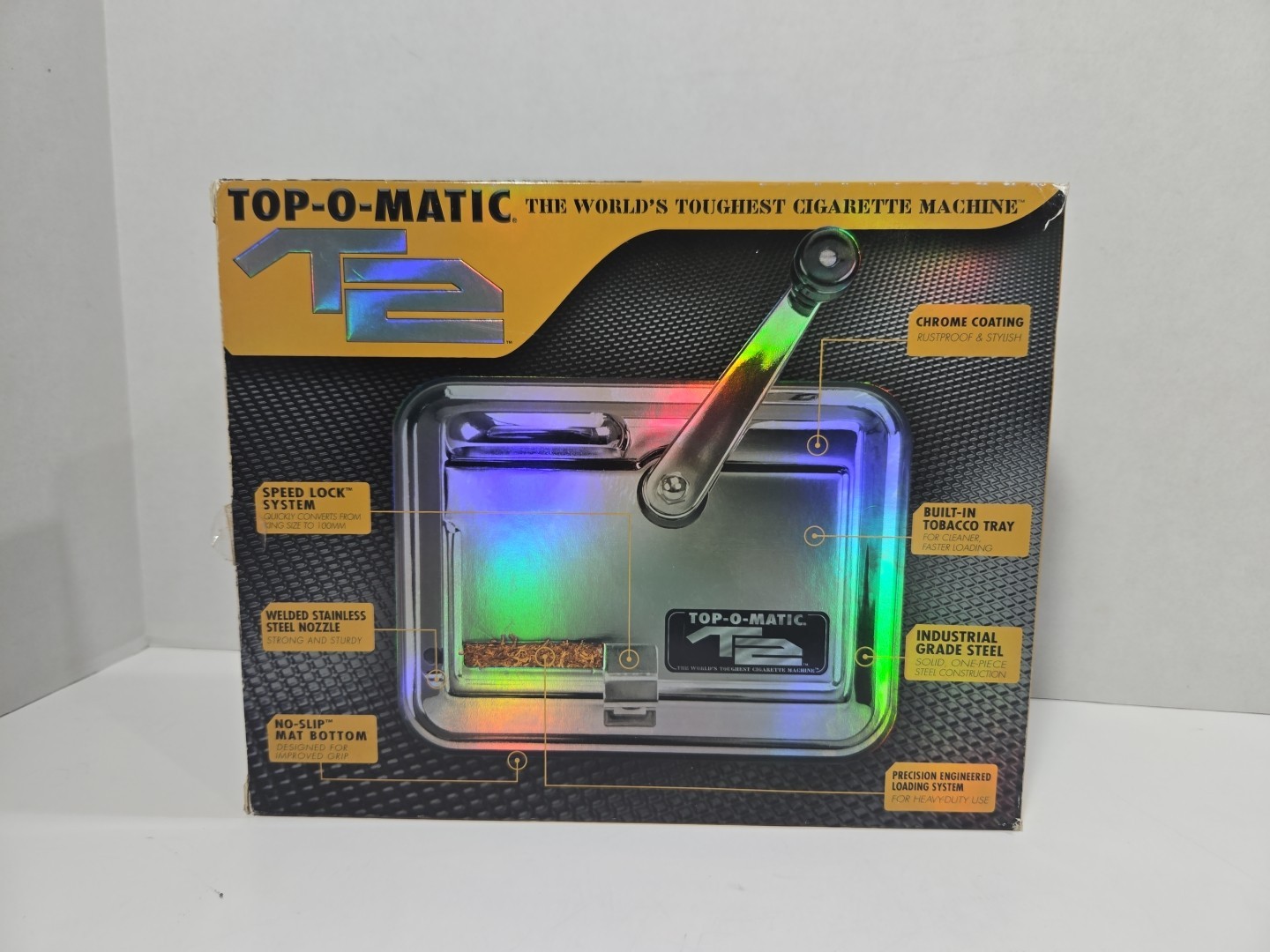 TOP-O-MATIC-T2'CIGARETTE ROLLING MACHINE W/BOX