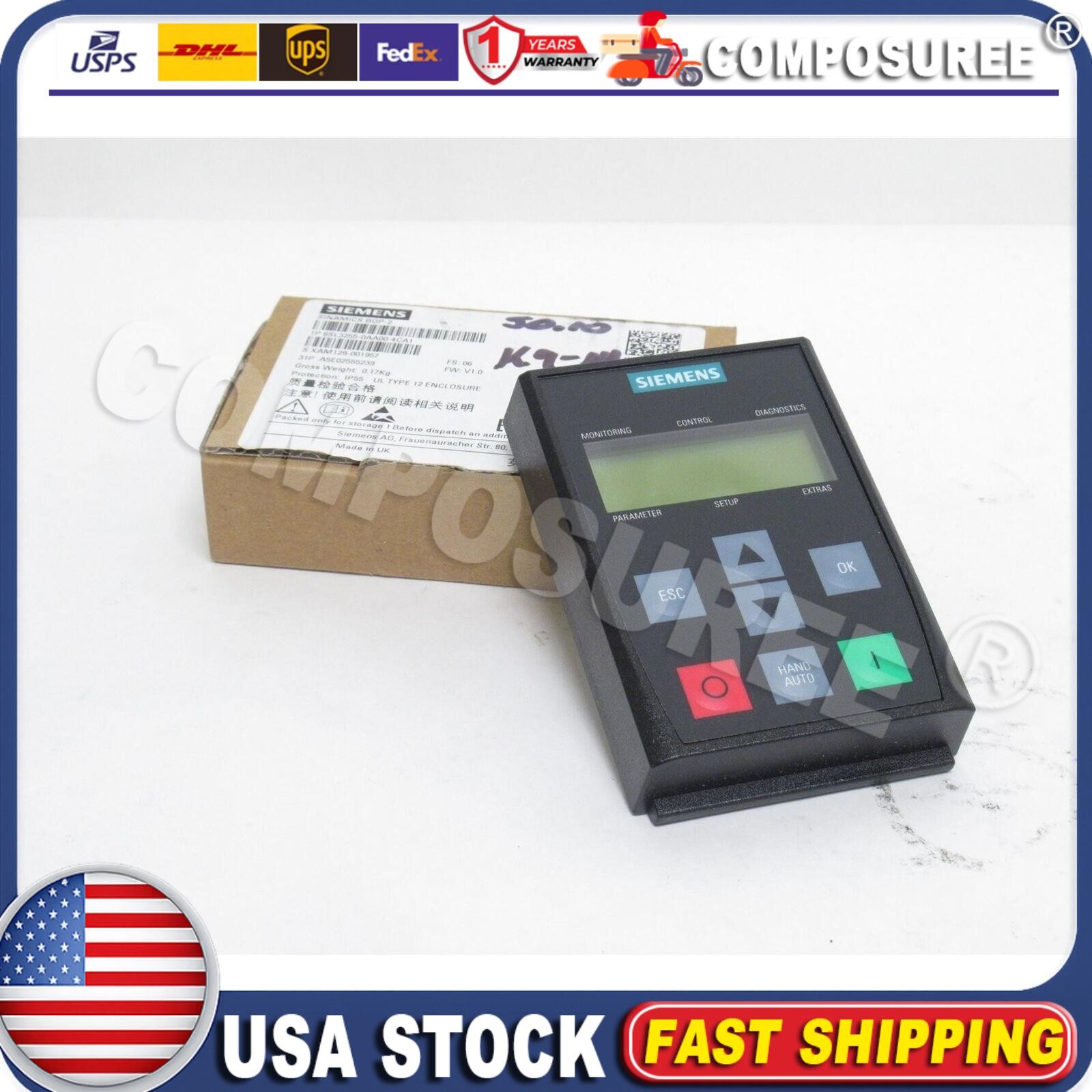 New Siemens SINAMICS G120XA PN 6SL3255-0AA00-4CA1 6SL3 255-0AA00-4CA1