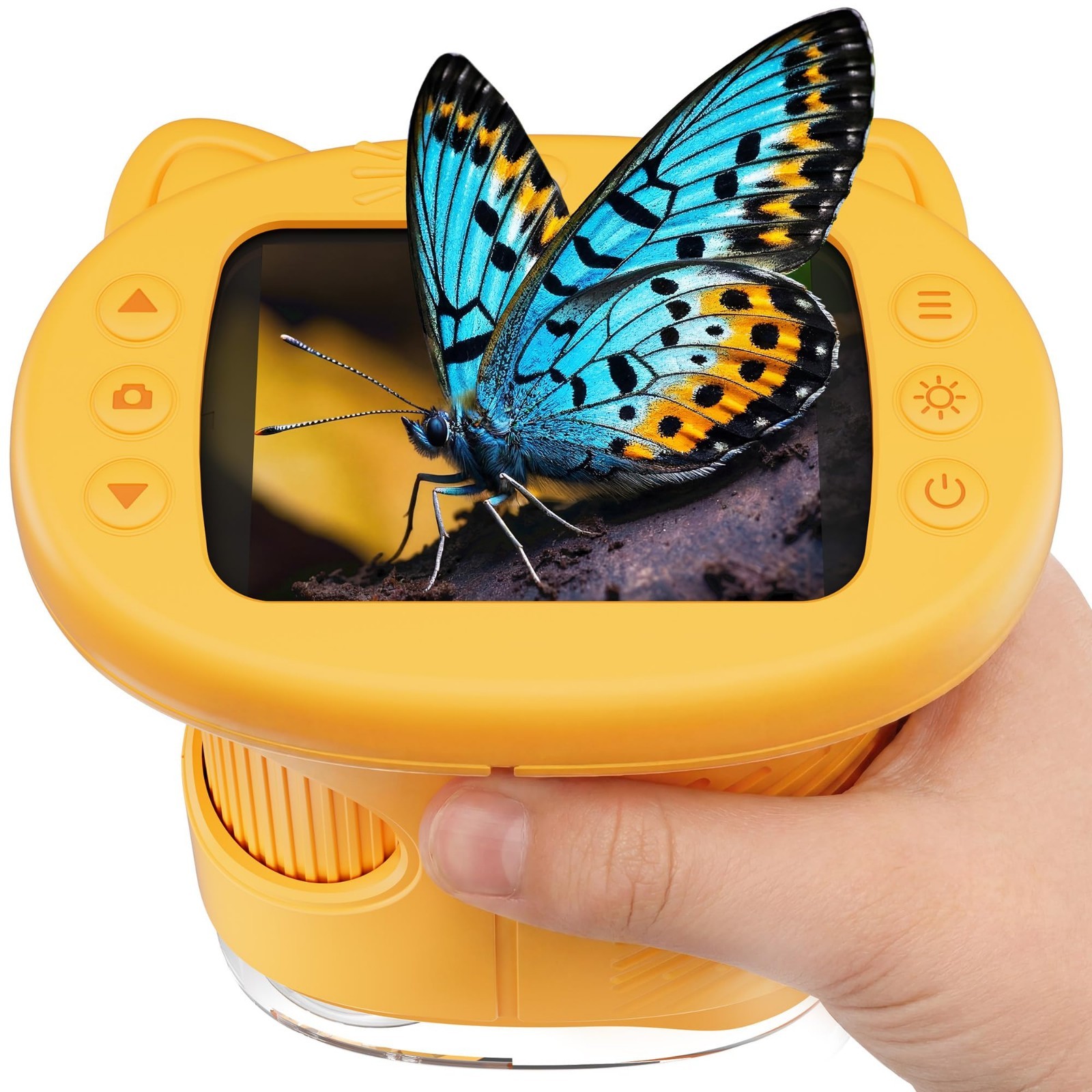 1000X Digital Microscope for Kids Handheld, 4K 2.4" IPS Screen Portable Mini...
