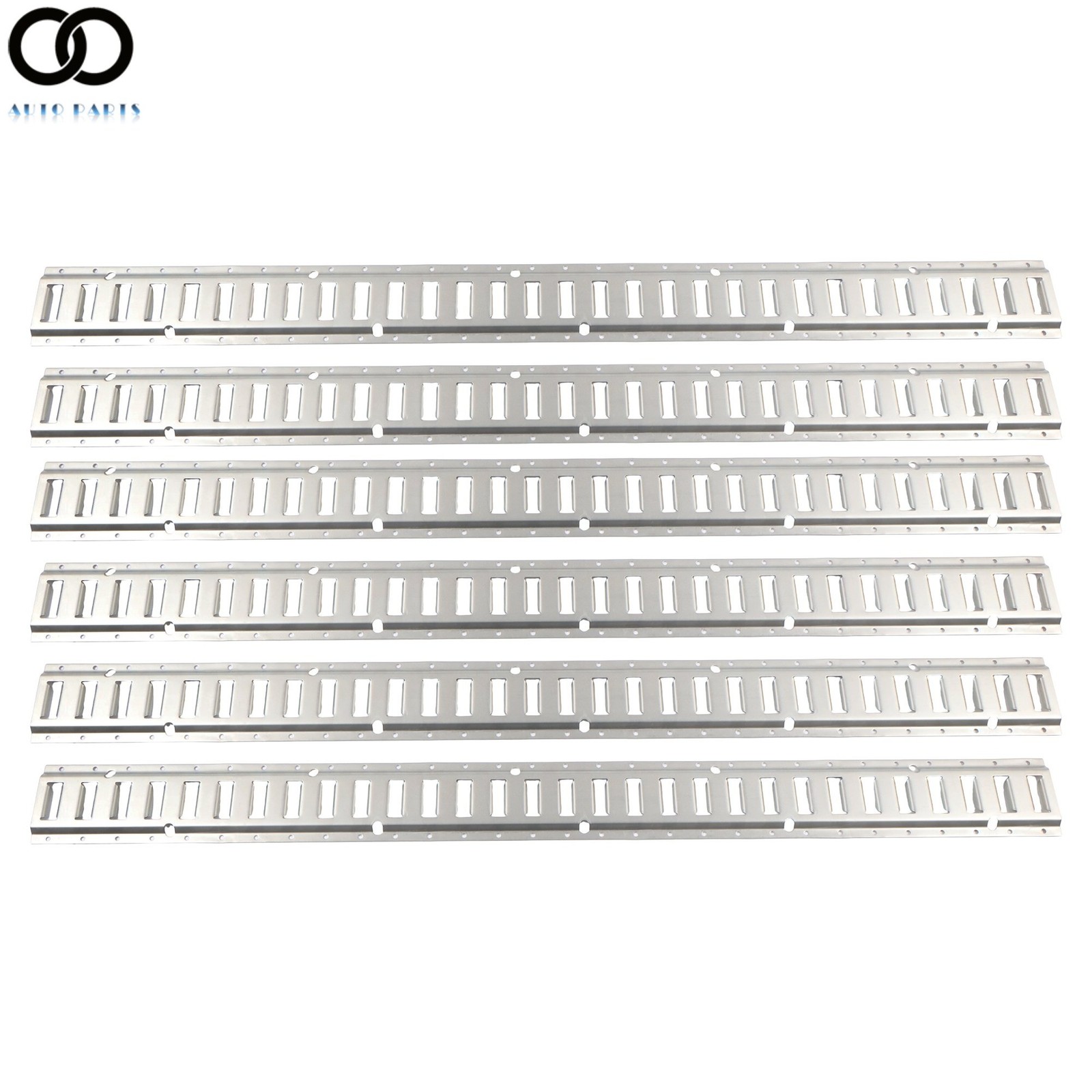 6 Pack 5' Horizontal E Track Tie Down Rail Kit Galvanized Steel Secure Cargo New