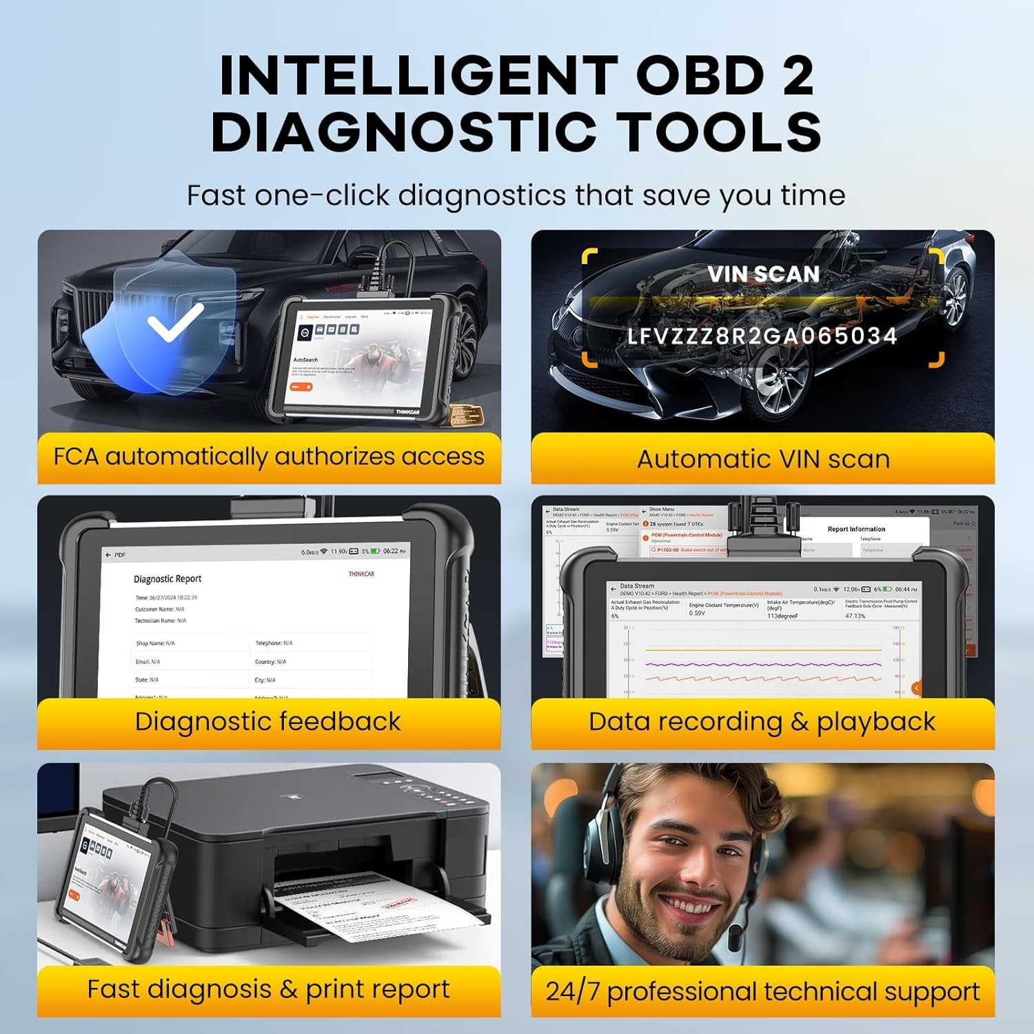 ThinkScan 689 ECU Coding Scanner Bidirectional Full System Scan Tool FREE UPDATE