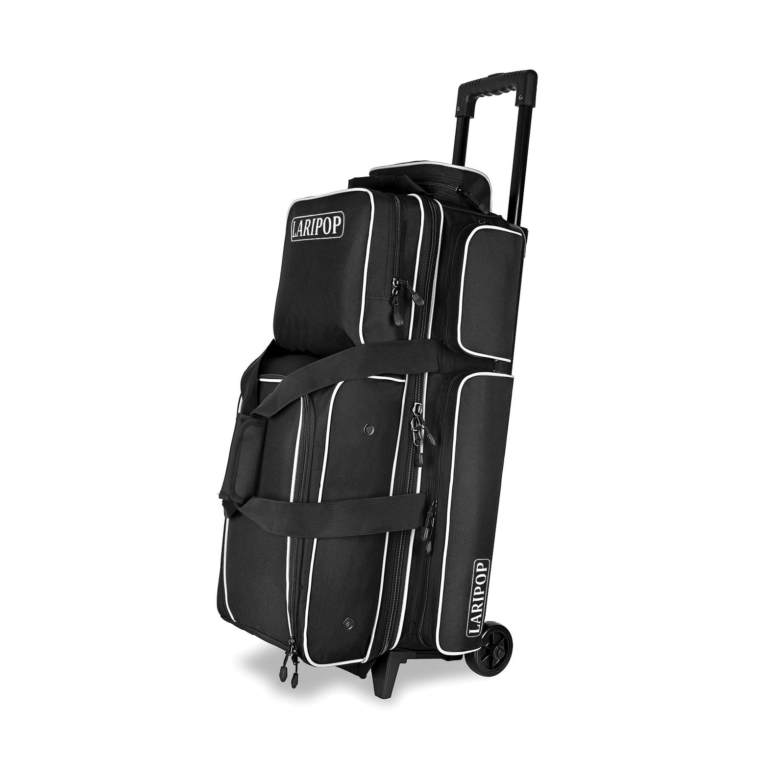 LARIPOP 3 Bowling Ball Bag With Wheels - Rolling Bag for Balls & Accessories ...