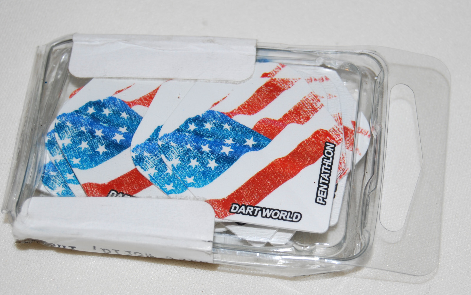 NIB Dart World Pentathlon Flights American Flag Design Model 27615 Set of 15