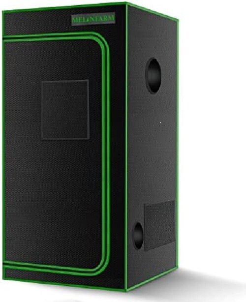MELONFARM 2x2 Grow Tent 24"x24"x48''Reflective 600D Mylar Hydroponic