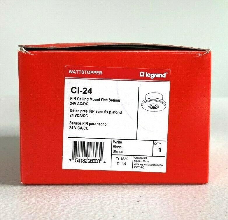 WATTSTOPPER CI-24 PIR Ceiling Mount Occ Sensor 24V AC/DC