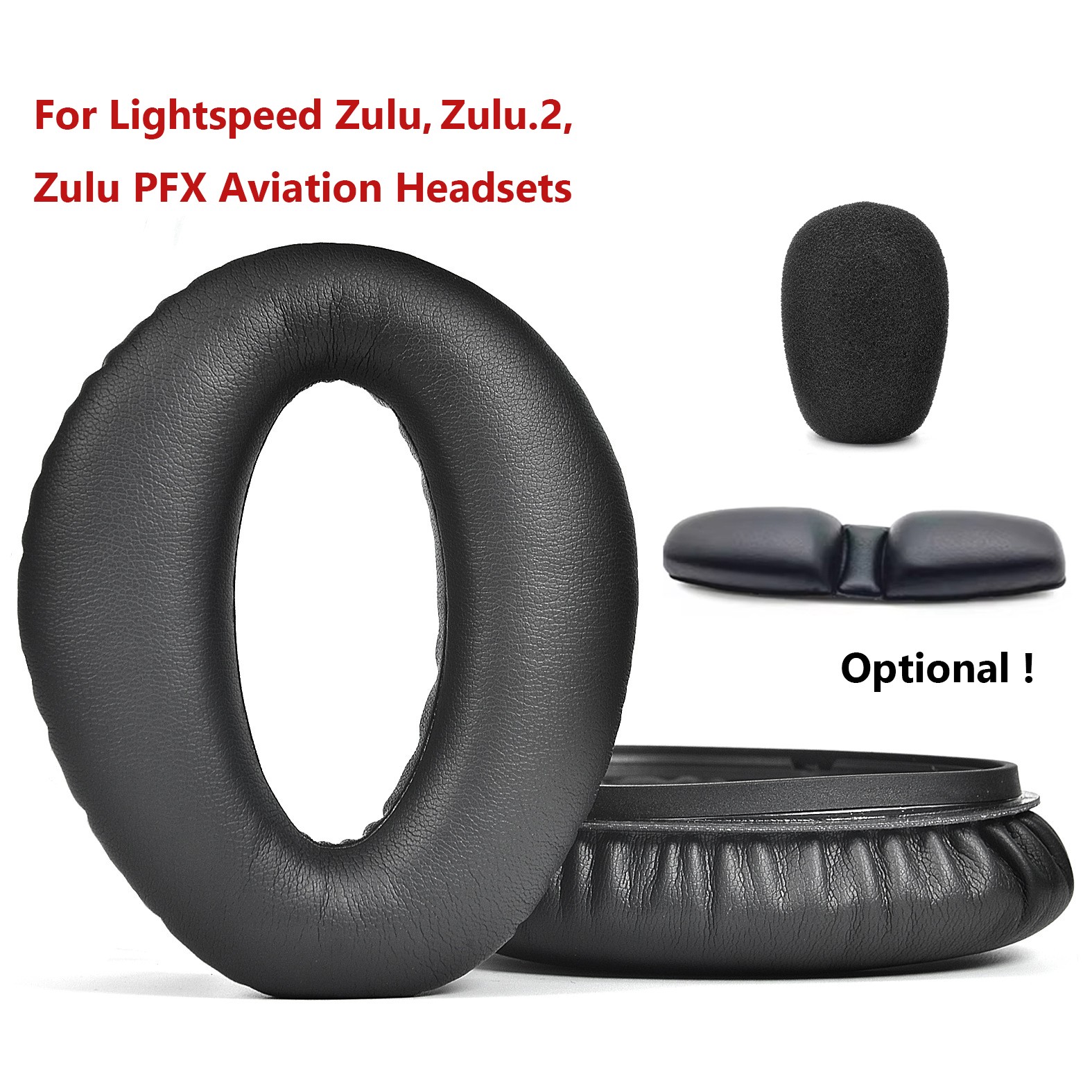 Headphone Ear Pads For Lightspeed Zulu/Zulu.2/Zulu PFX Aviation Headset