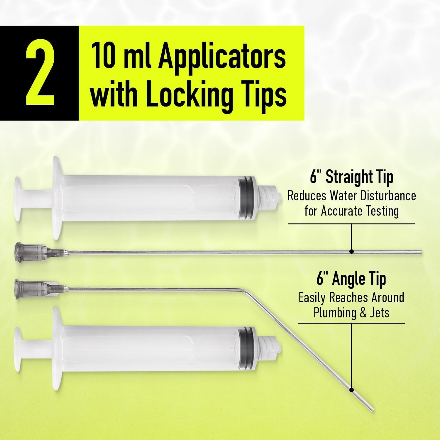 Pool Leak Detection Dye Kit - with 2 Precision Applicators - Made in USA - Super