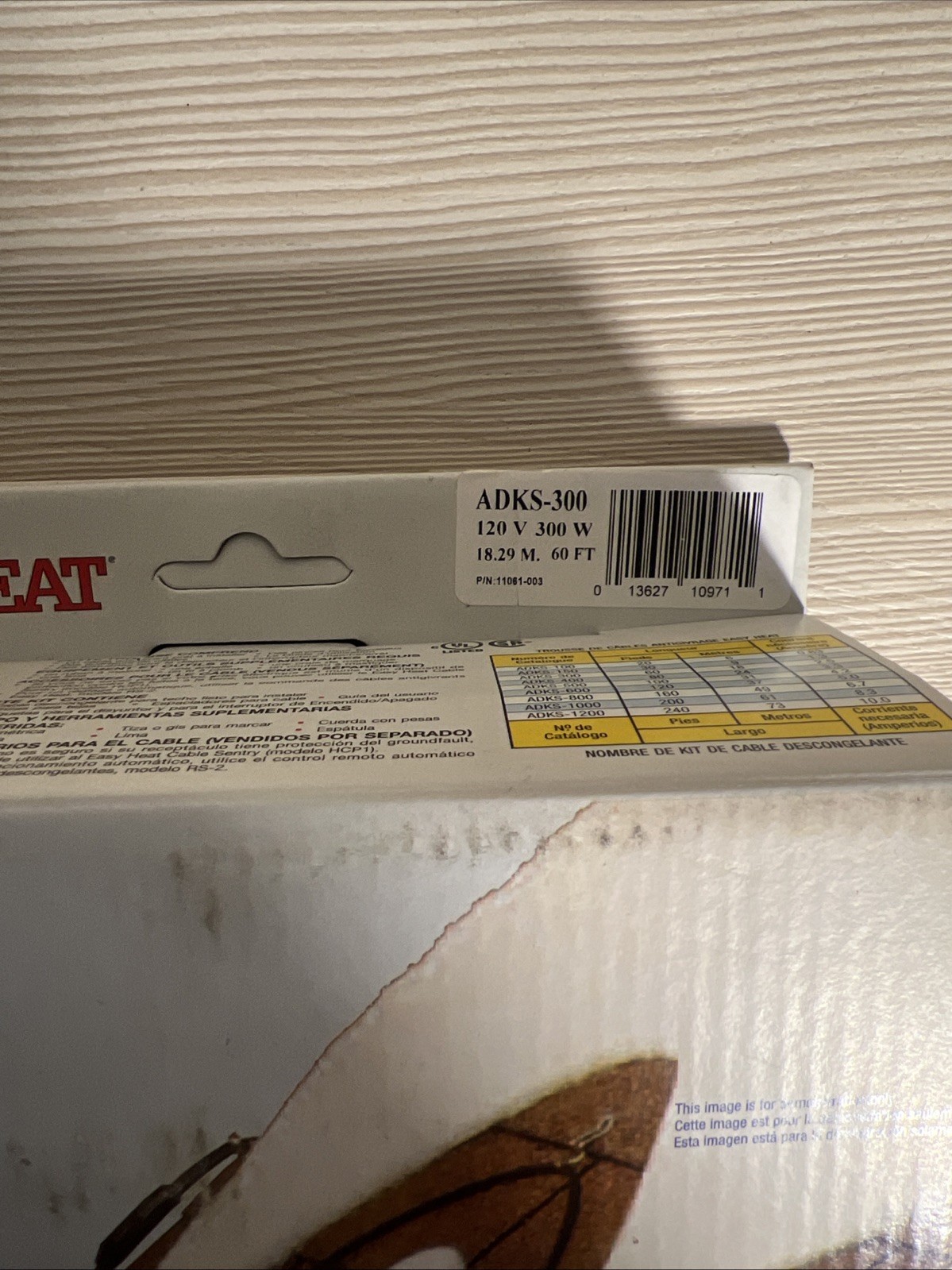 EasyHeat ADKS300 De-Icing Cable For Roof and Gutter