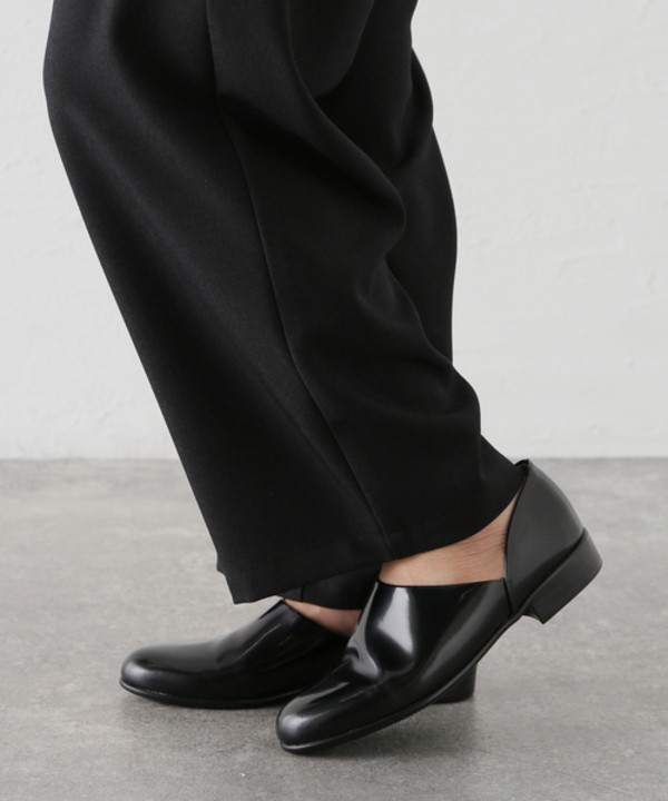 Haruta Spock Shoes 150 Leather Women's Black Japan