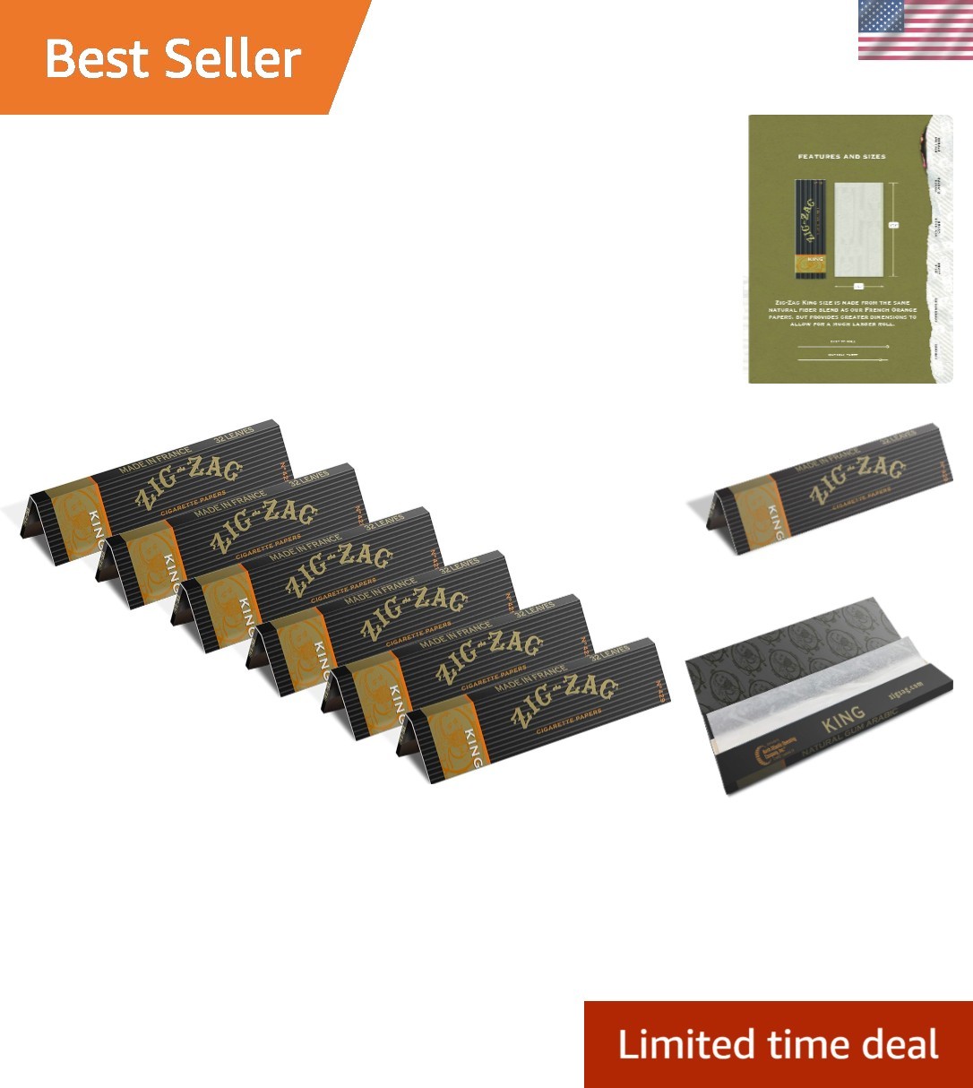 Zig Zag King Size Rolling Papers - Trusted Quality for Your Smoking Pleasure
