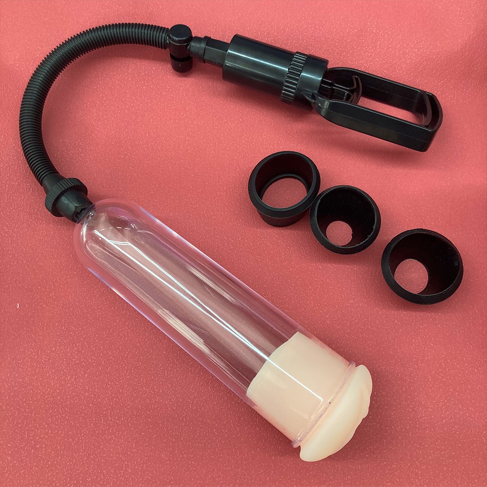 3 Rings 1 Soft Sleeve Vacuum Penis Pump Extend Enhancement Enlargement For Male