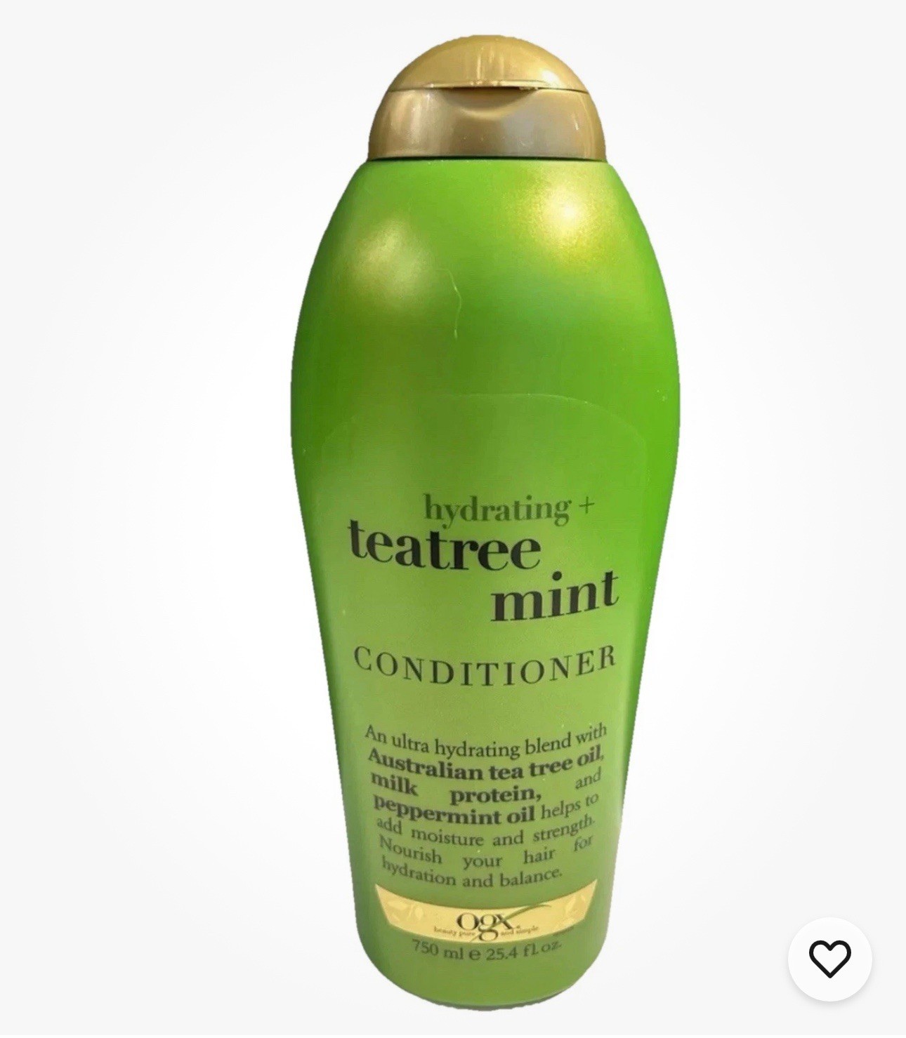 OGX Tea Tree Mint Conditioner with Peppermint- Milk Protein -Jumbo 25.4 Oz Size