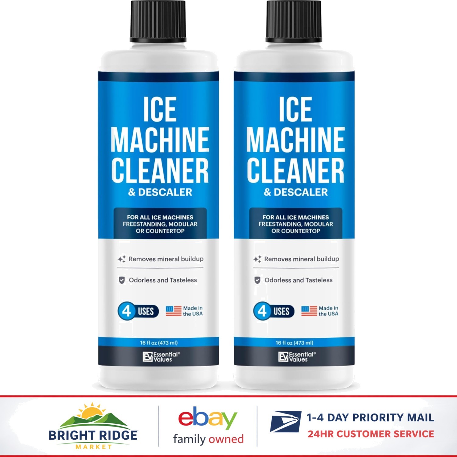 Effective Ice Machine Cleaner, 16oz per Bottle for Residential and Commercial