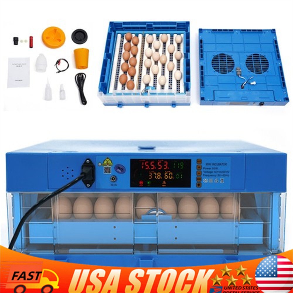 Chicken Quail Hatcher Incubators Automatic Egg Incubator For Hatching Eggs NEW