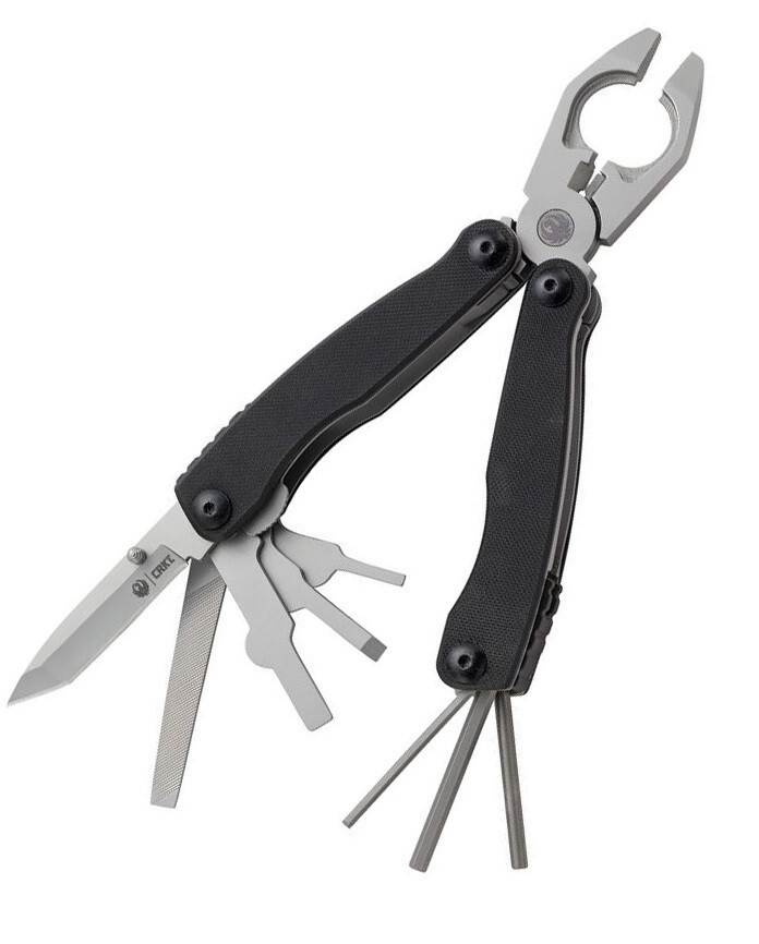 RUGER Multi Tool 1911 Ten Stainless Steel Tools Black G10 Handles Belt Sheath