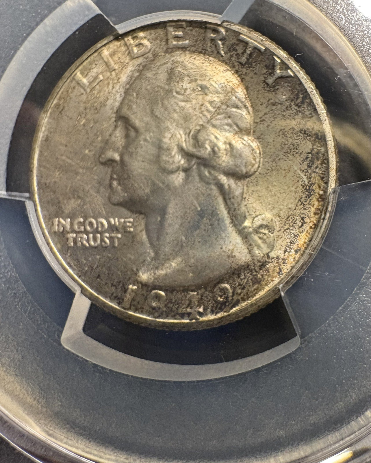 1949 Washington quarter MS66 PCGS, Nicely Toned