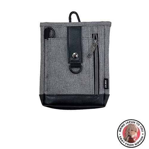 New SK11 Scissor Case Gray with Main Pocket and Magnetic Hook and Snap Closure