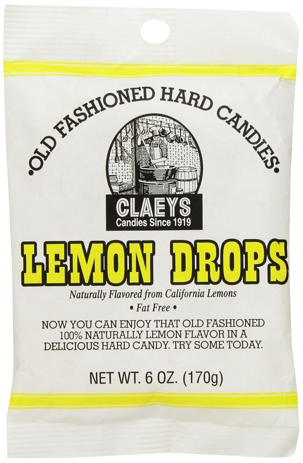 Sweeten Your Day with Claey's 6oz Hard Candy Lemon - Naturally Flavored Treat