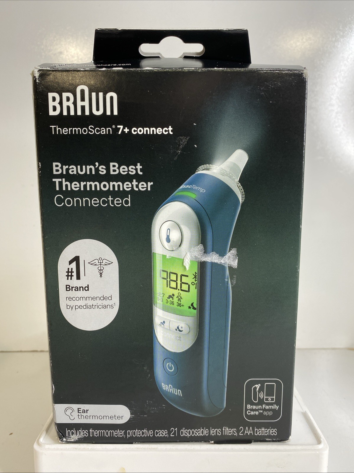 Braun ThermoScan 7+ Connect Digital Ear Thermometer - Age Precision Technology