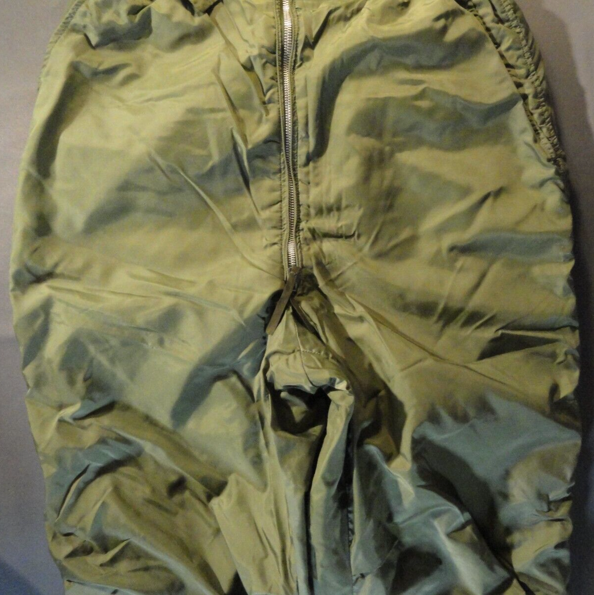 VINTAGE USN NAVY WINTER FLYING SUIT EXTREME COLD WEATHER OLIVE GREEN PANTS 36L