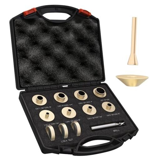 13 Pcs Brass Router Template Bushing Guide Set 13 Pcs Router Bushing Guide Set