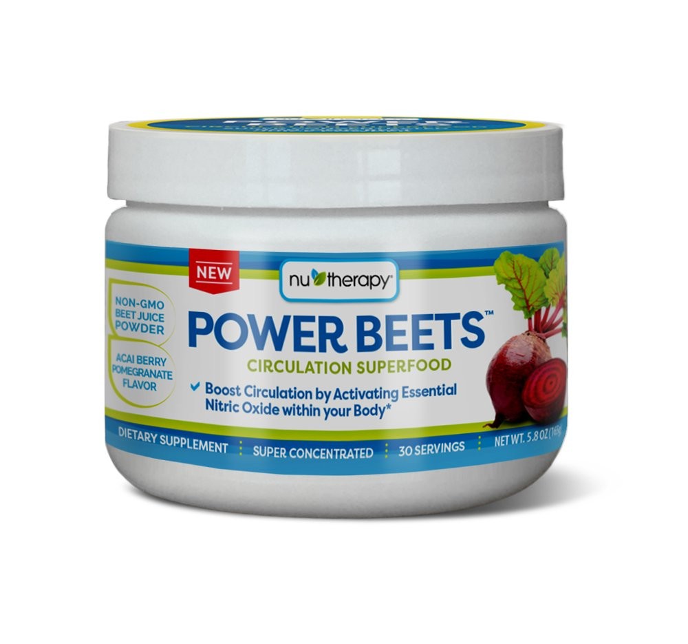 Nu-Therapy Power Beets - Super Concentrated Circulation Superfood - Dietary Supp
