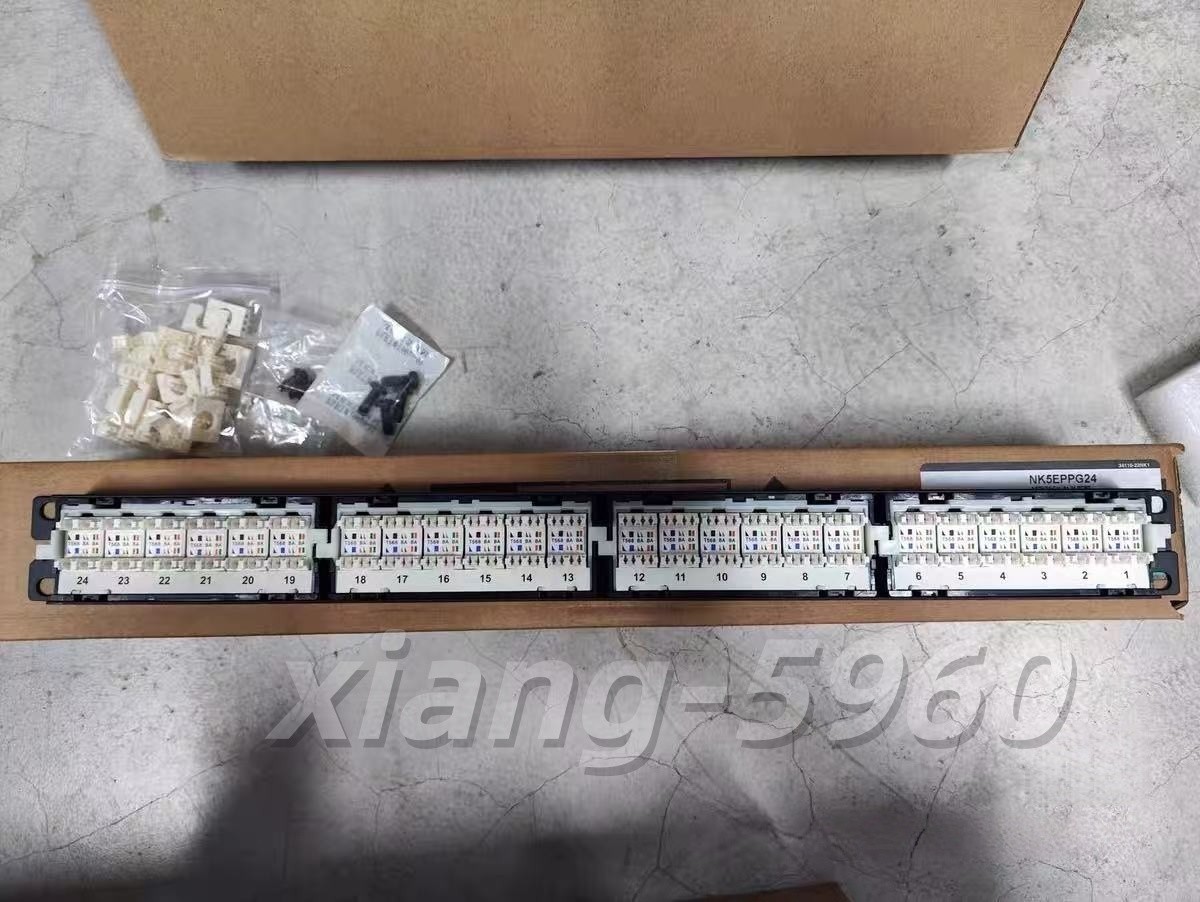 Panduit NK5EPPG24 Punchdown Patch Panel Category 5E, Flat, 24 Port, 1RU