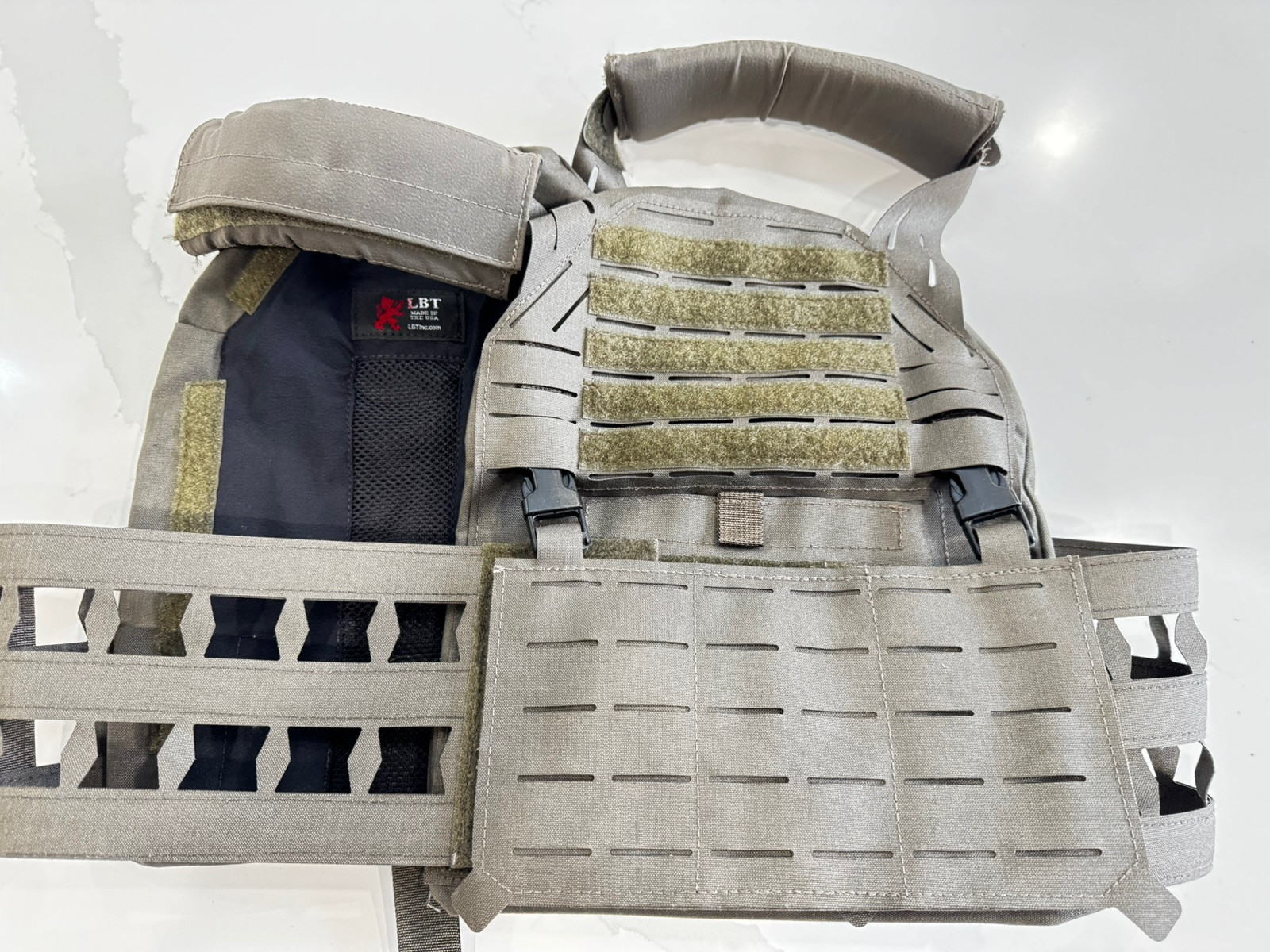 London Bridge Mas Grey LBT-6094G3-M Medium Plate Carrier Vest Enhanced Pads