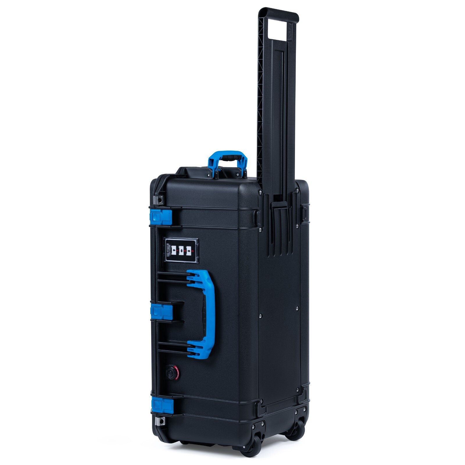 Black & Blue Pelican 1606 air case no foam / empty. With wheels.