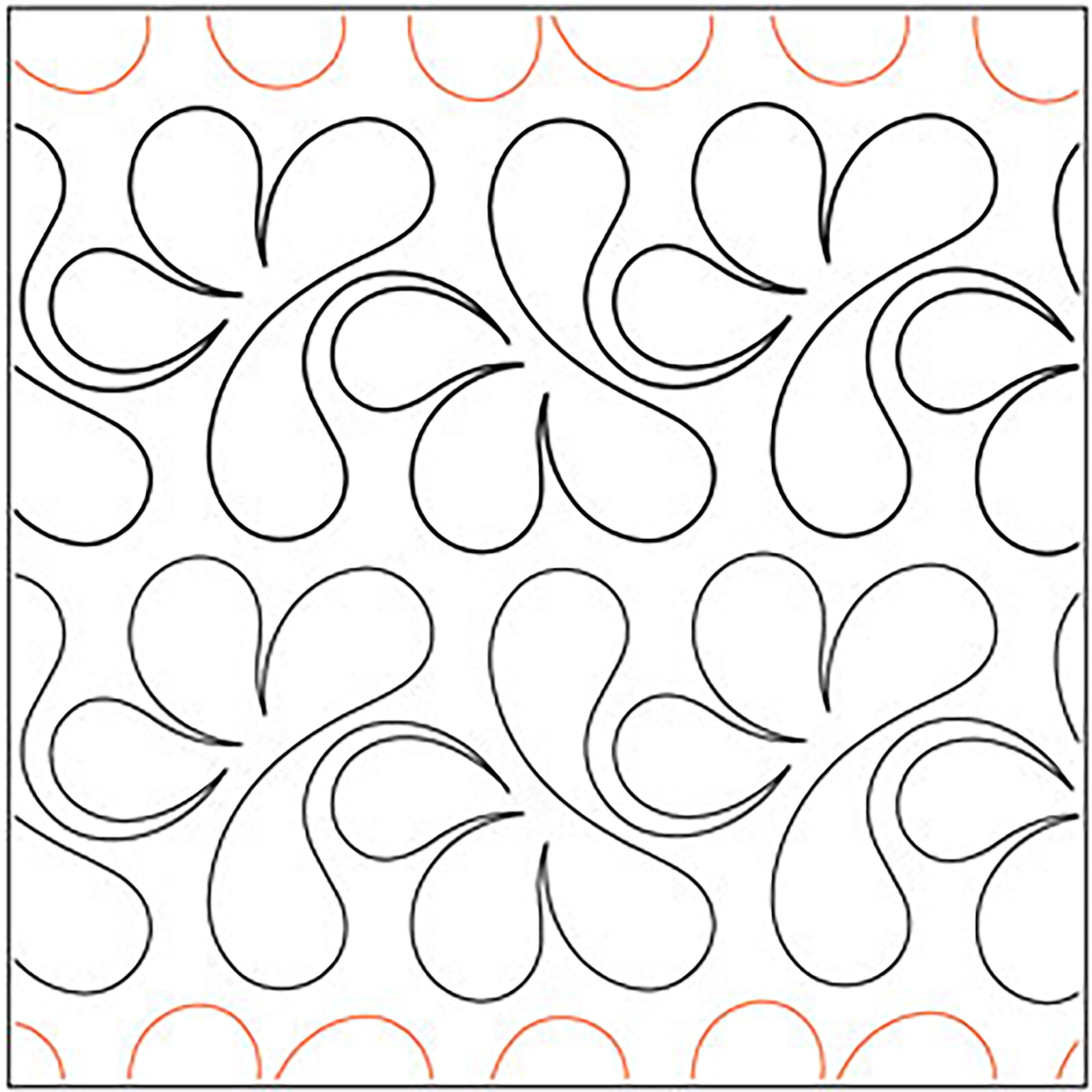 Pantograph Pattern Quilting Feather Quilt Patterns For Longarm Machine Designs