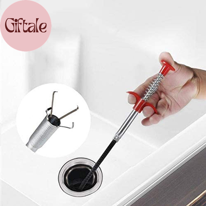 Flexible Grabber Claw Pick up Reacher Tool (Drain Clog Remove Tool), with 4 Claw