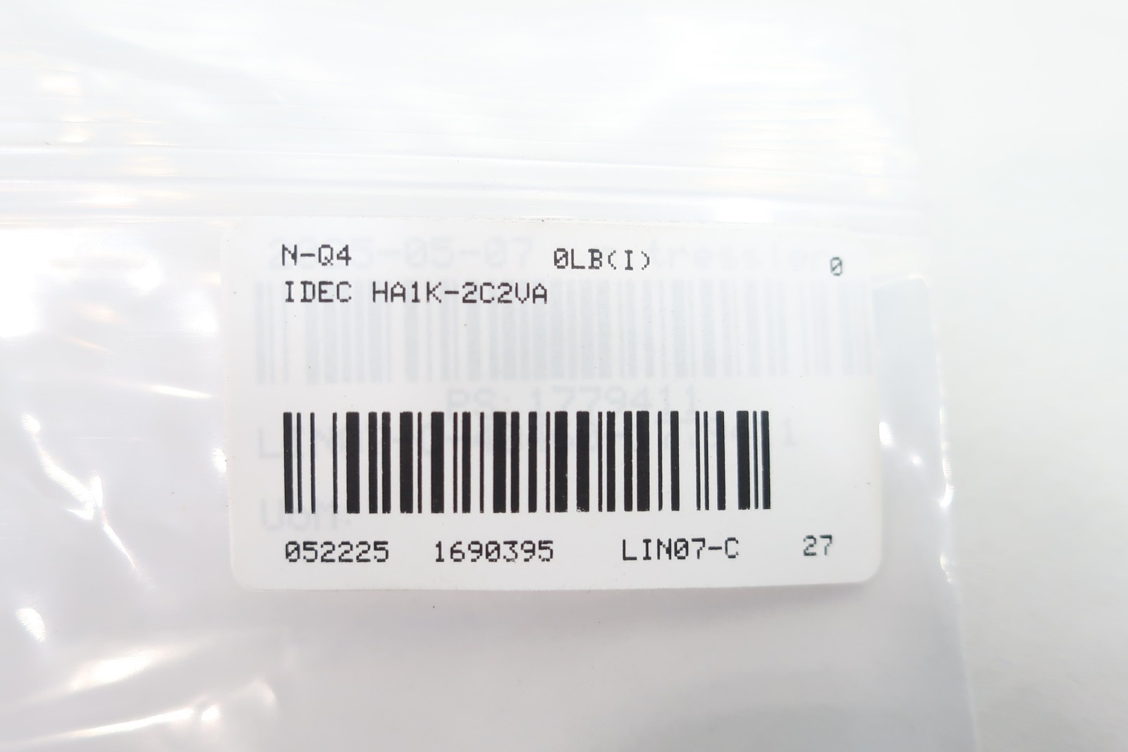 Idec HA1K-2C2VA Heavy Duty Key Selector Switch 2 Pos