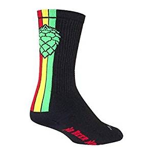 Socks - SockGuy - 6" Crew Cuff Hoppyness S/M Cycling/Running NEW