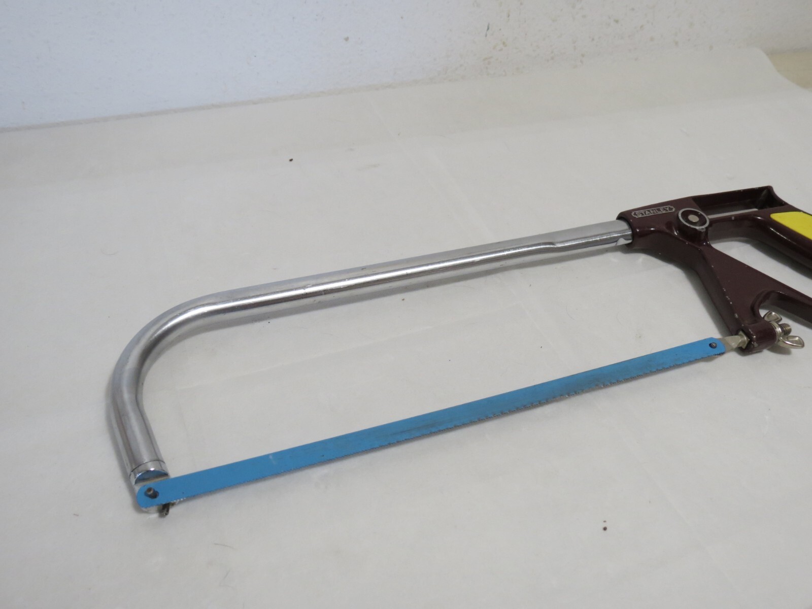Vintage Stanley No. 408 Hacksaw Push Button Adjustment Nice Condition