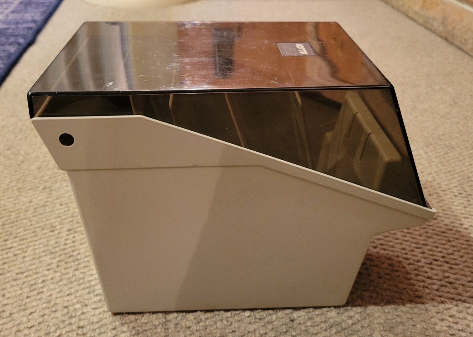 ALLSOP 5.25" Floppy Disk Storage Box w/dividers Case 80s 90s Tech Computer Retro