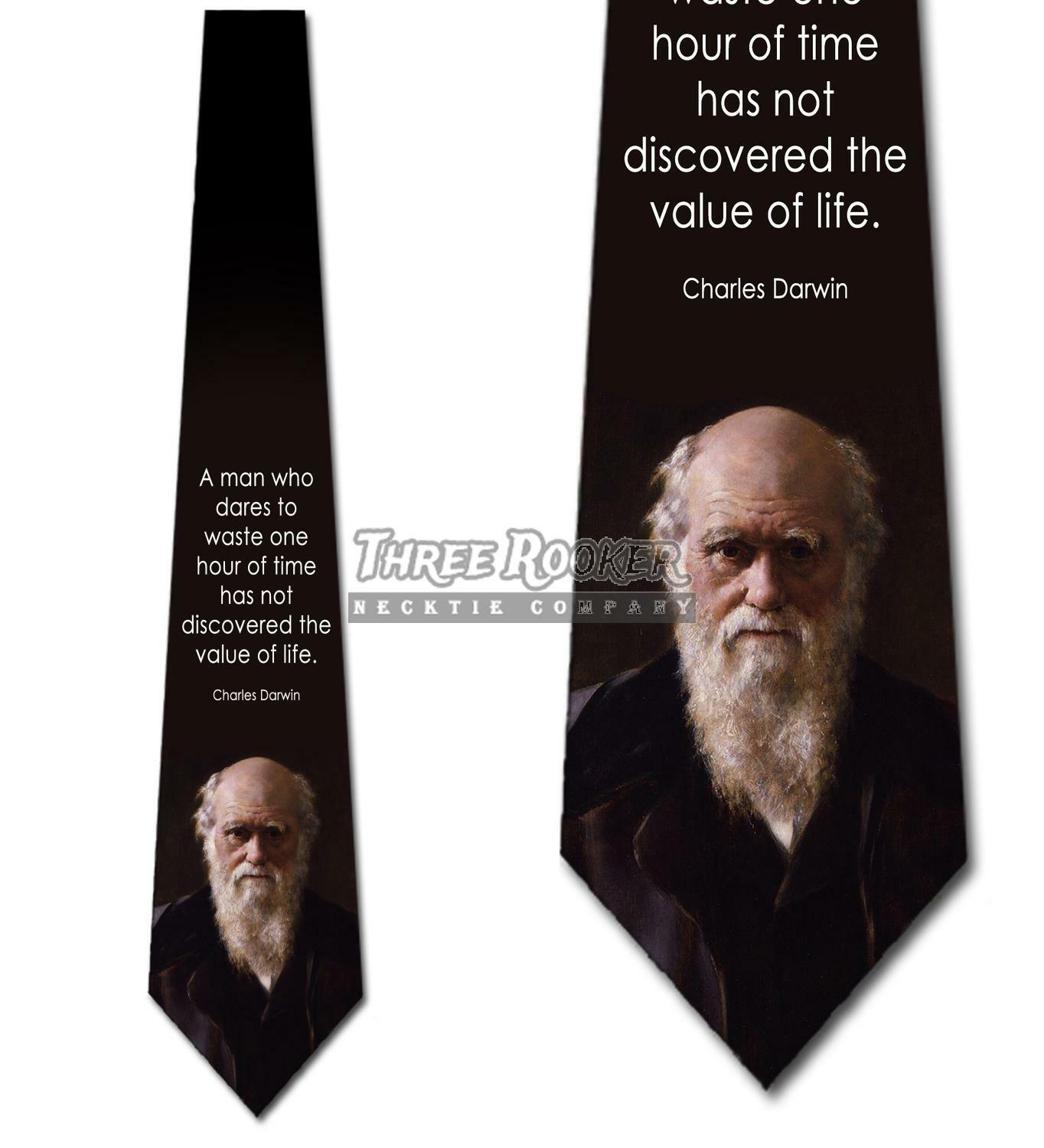 Darwin Ties Mens Charles Darwin Necktie Life Quote Tie