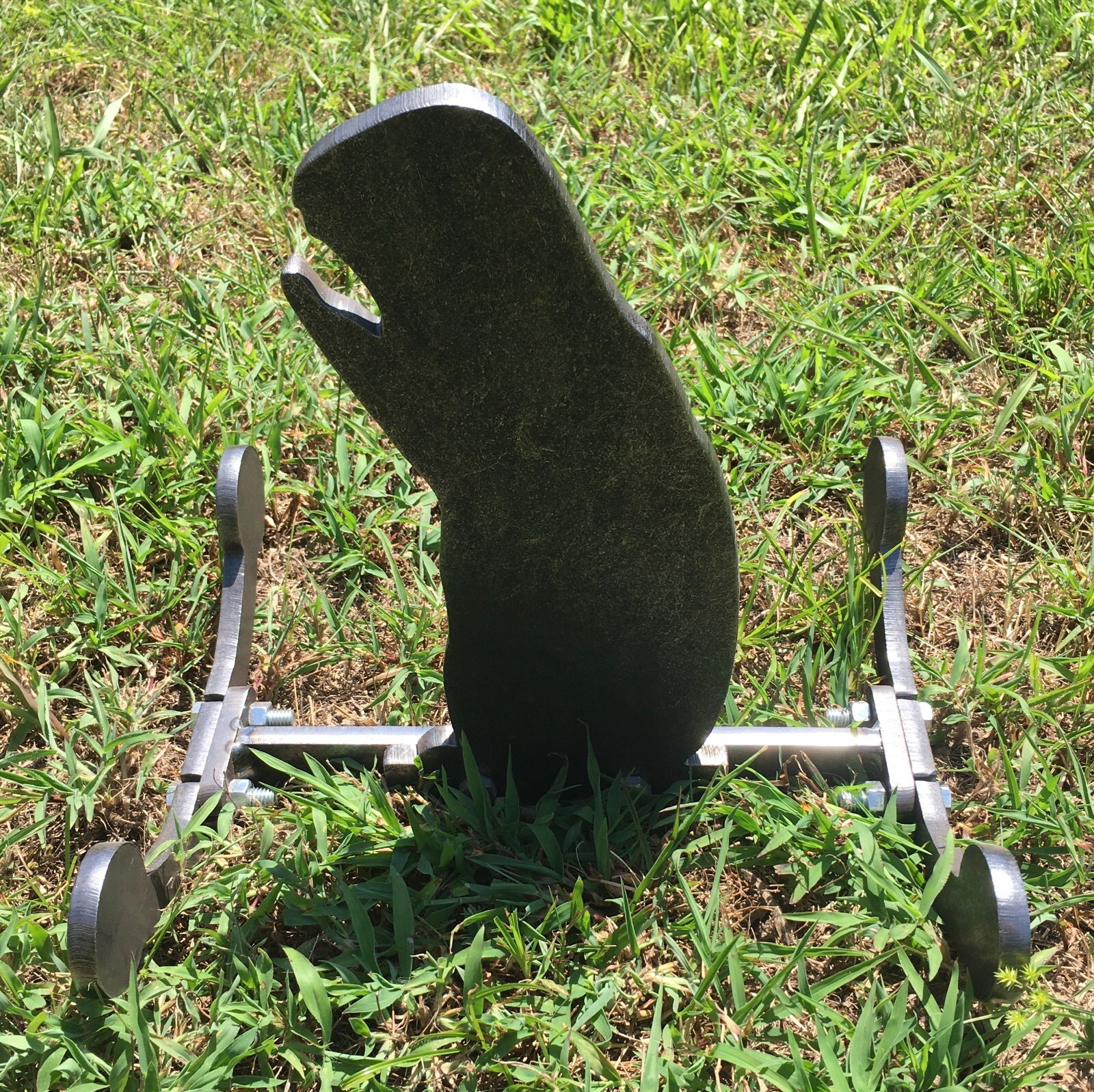 3/8" AR500 Prairie Dog Rocking Ground Stand - Hardened Steel Shooting Target