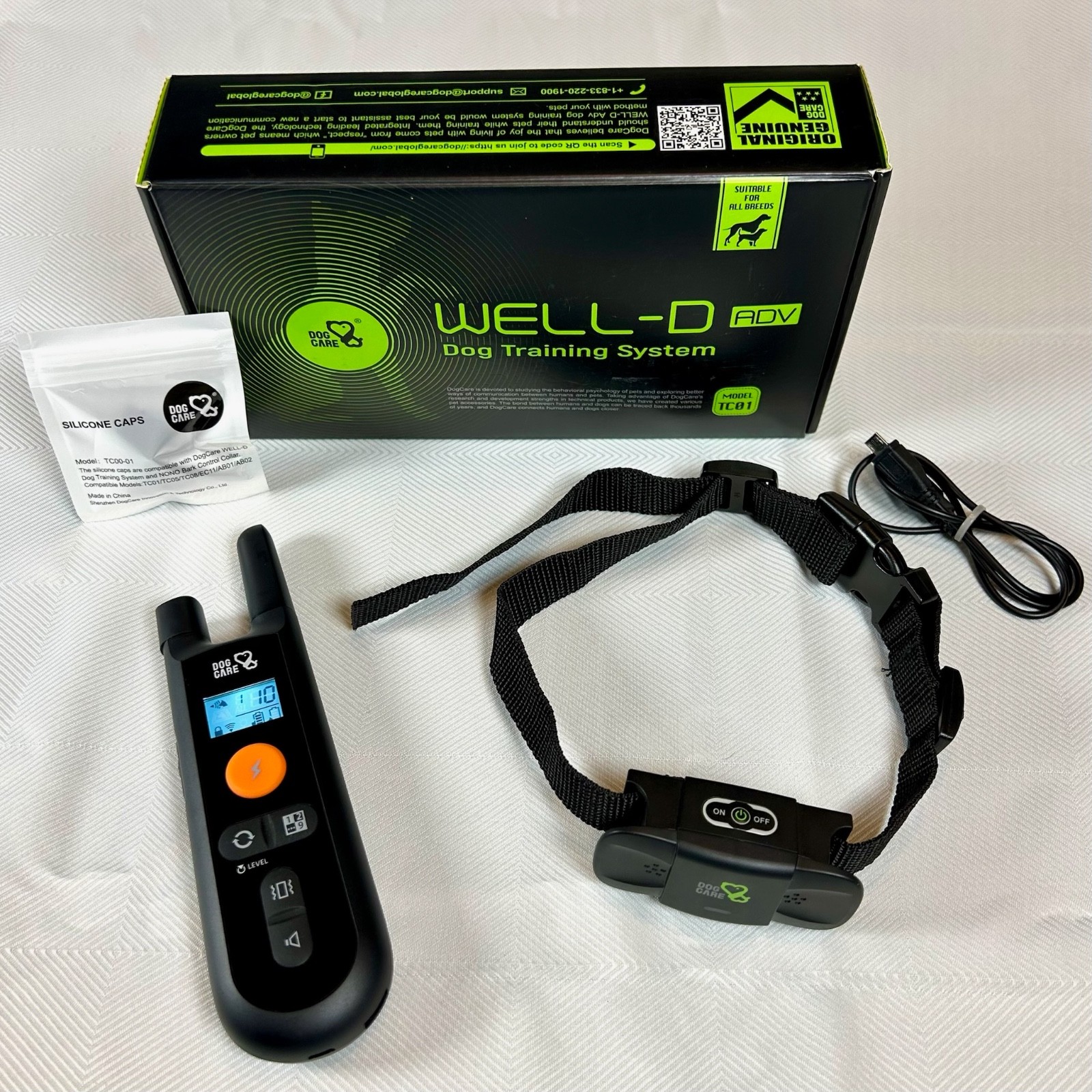 Dog Care WELL-D TC01 Dog Training System E-Collar With Remote