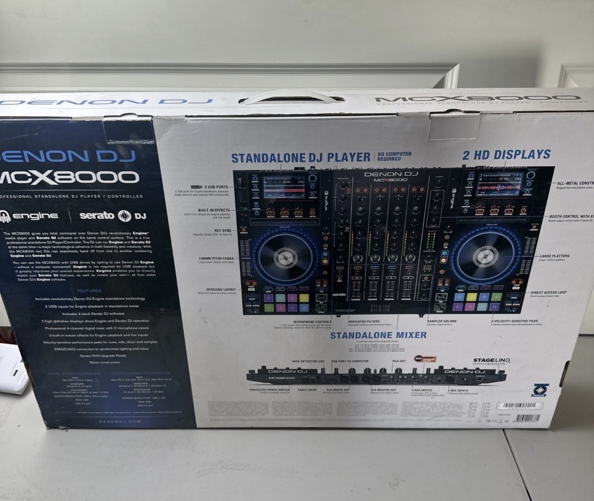 Denon DJ McX8000 Professional Standalone DJ Controller - READ DESCRIPTION