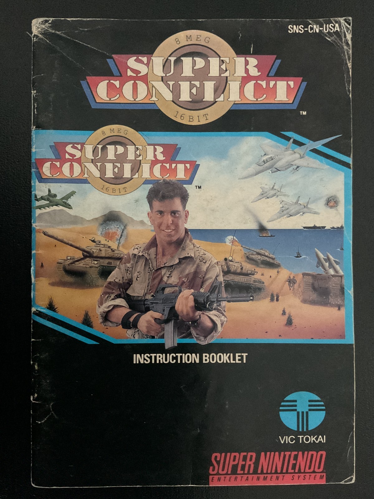 Super Conflict SNES Super Nintendo Instruction Manual Only