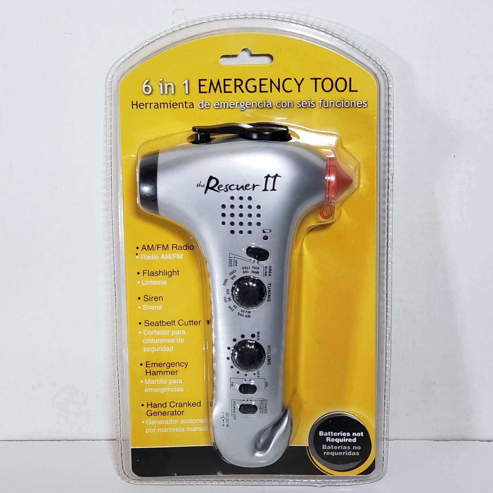 Smart The Rescuer II Emergency Car Device Tool 6 in 1 #03-EME-26003 Free Ship