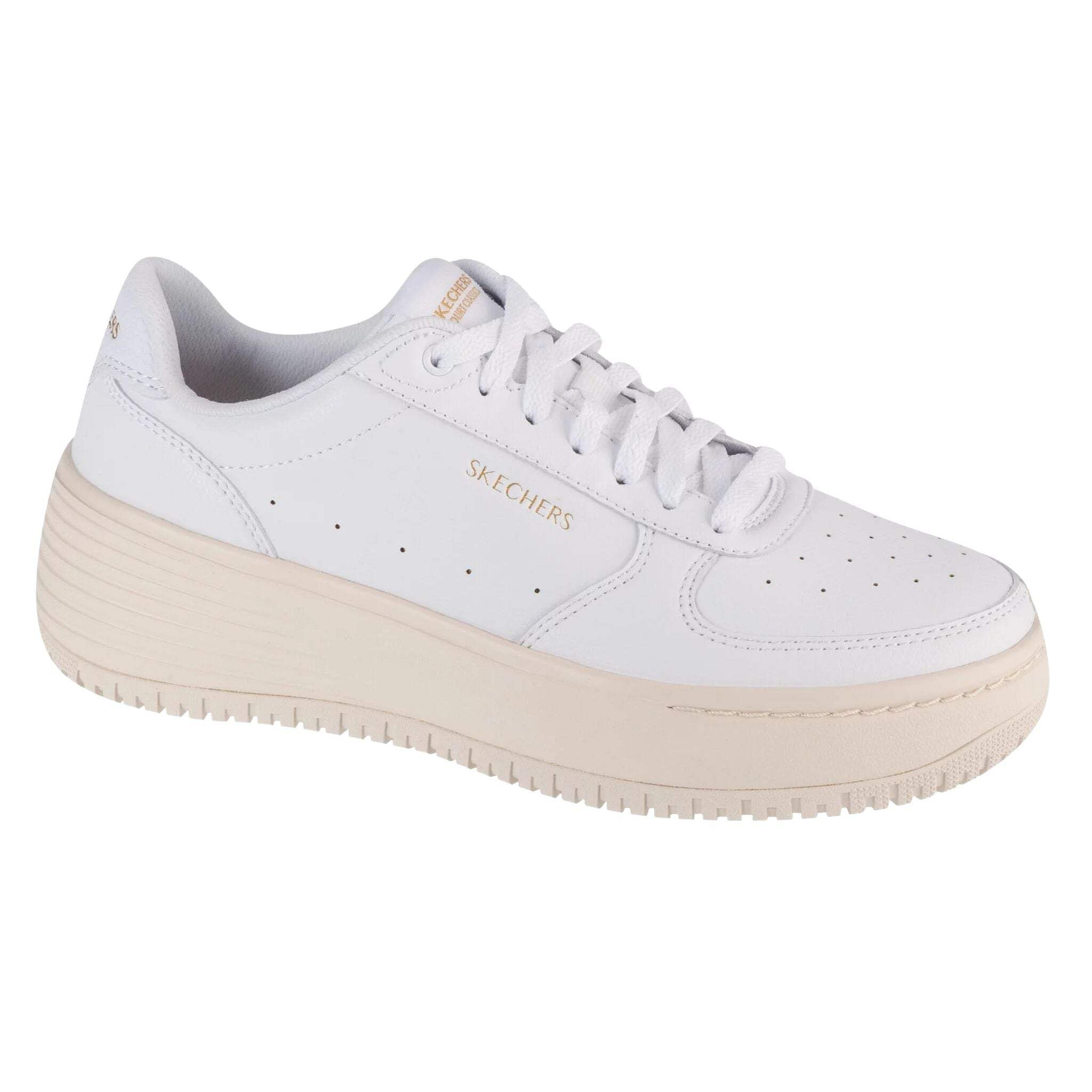 Skechers Women's 185110 Grand 92- Be Lifted White Natural Casual Shoes