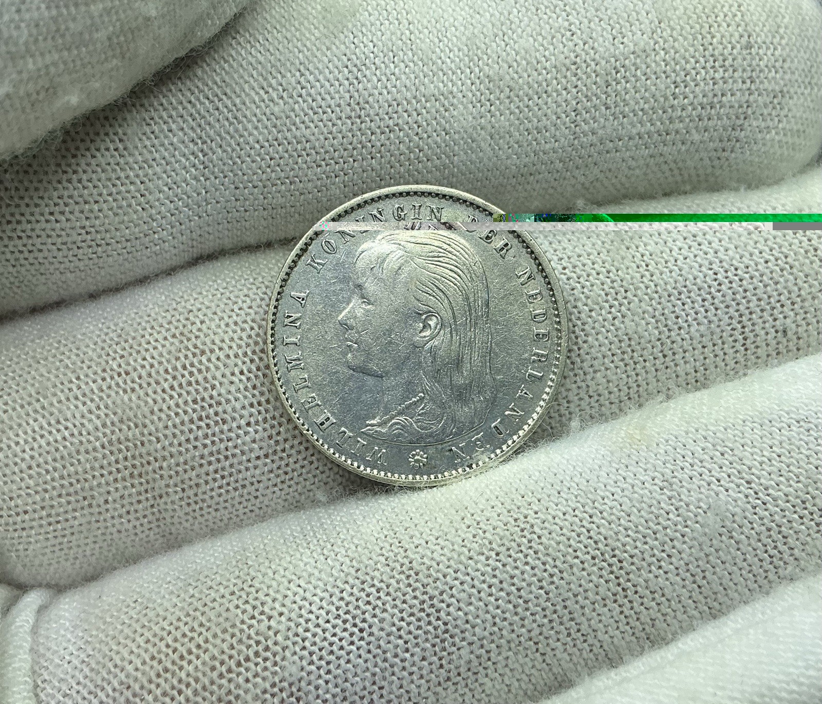 1897 ~ Netherlands 25 Cent Silver Coin ~ RARE ~ Great Shape ~ *R252