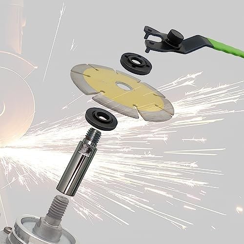 5/8"-11 Angle Grinder Extension Shaft Connecting Rod with Grinder Adjustable Spa