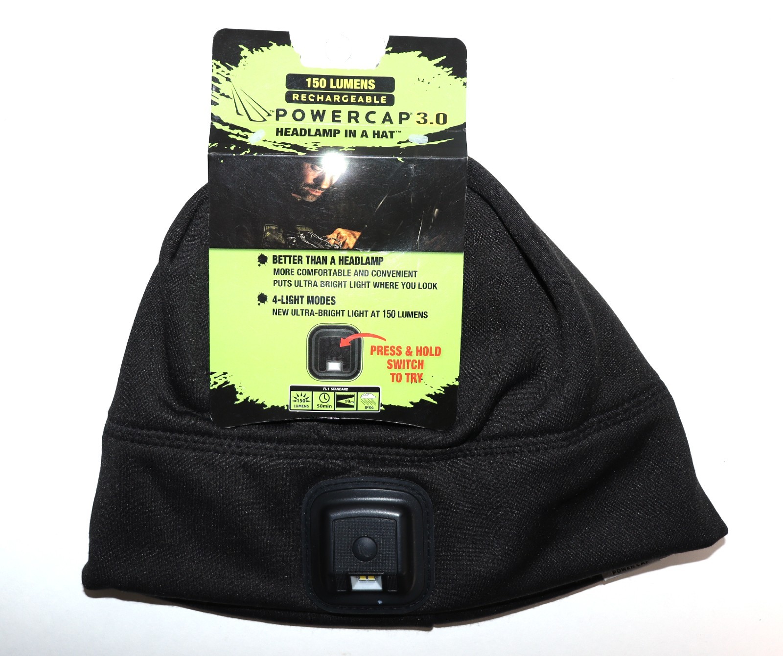 Panther Vision Powercap 3.0 150 Lumens Rechargeable Headlamp Cap