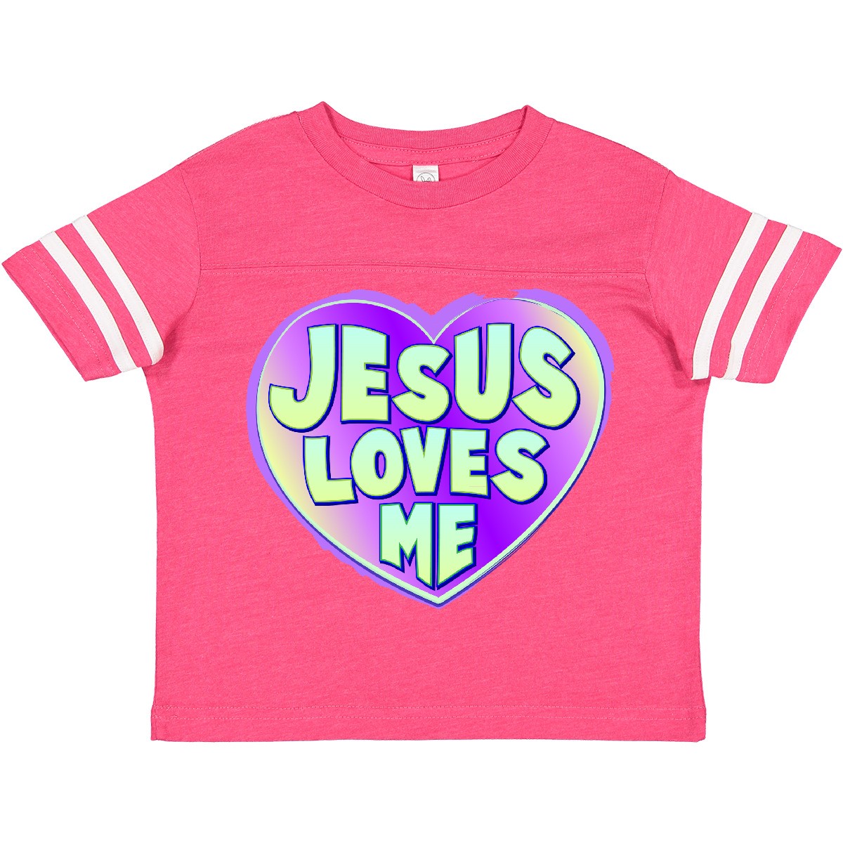 Inktastic Jesus Loves Me Toddler T-Shirt Christ Lord Christian Holy Love Child