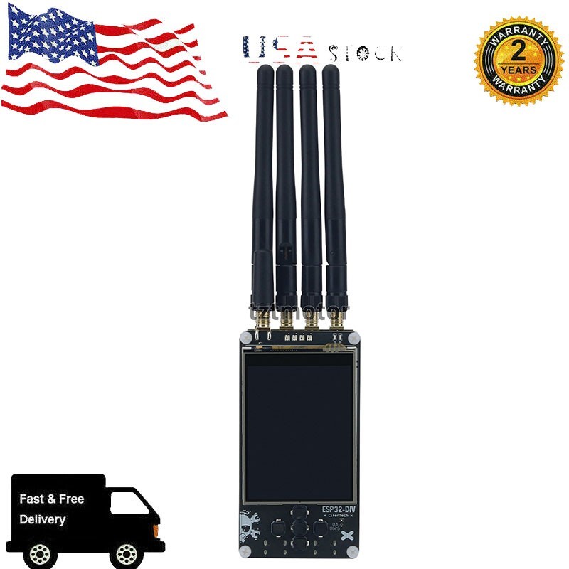 ESP32-DIV V2.0 ESP32-S3 WiFi Bluetooth NRF24 CC1101 Analyzer Handheld Dev Board