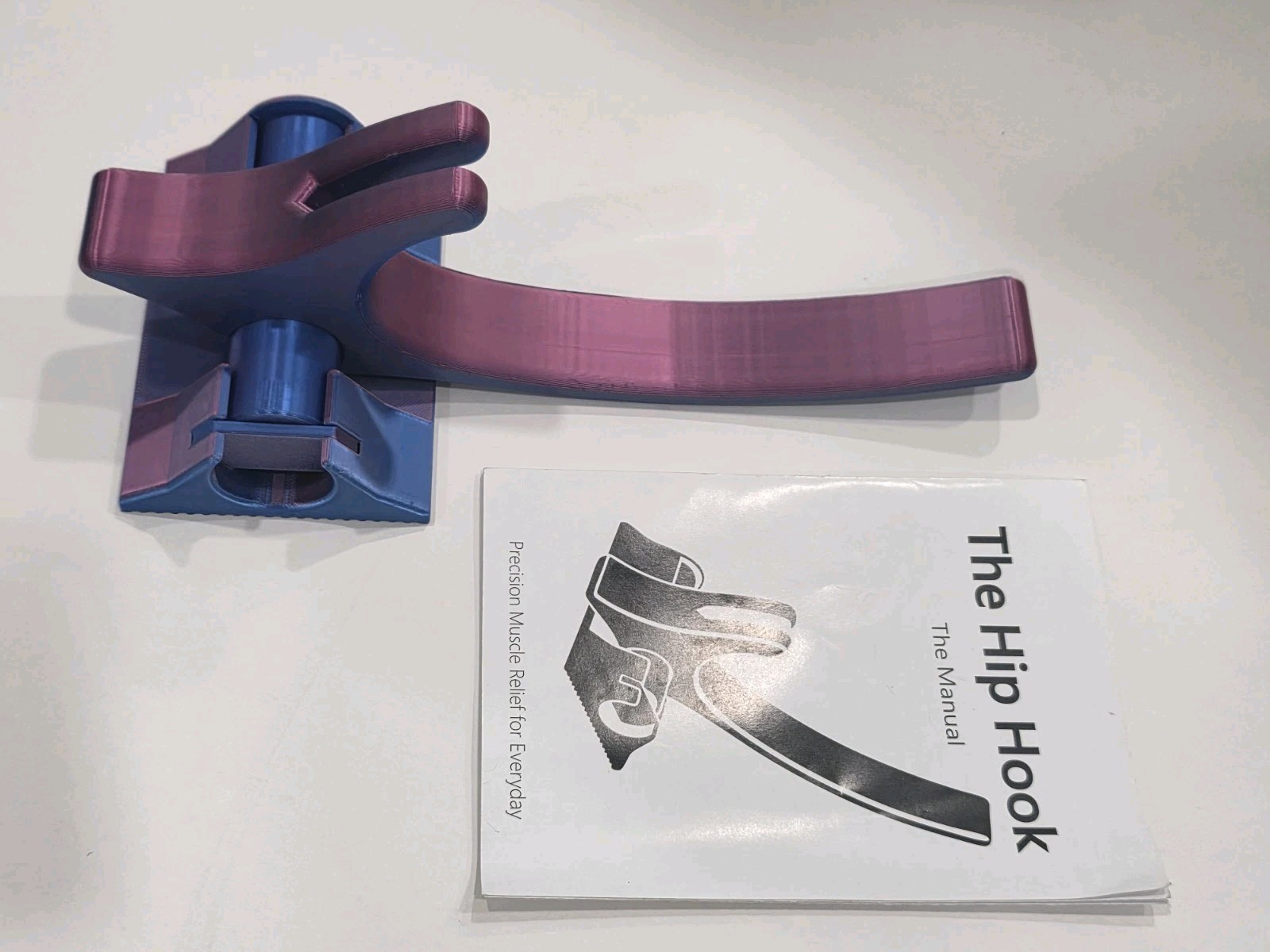 The Hip Hook Psoas Muscle Release Tool Hip Flexor Therapy Complete w/ Box Manual